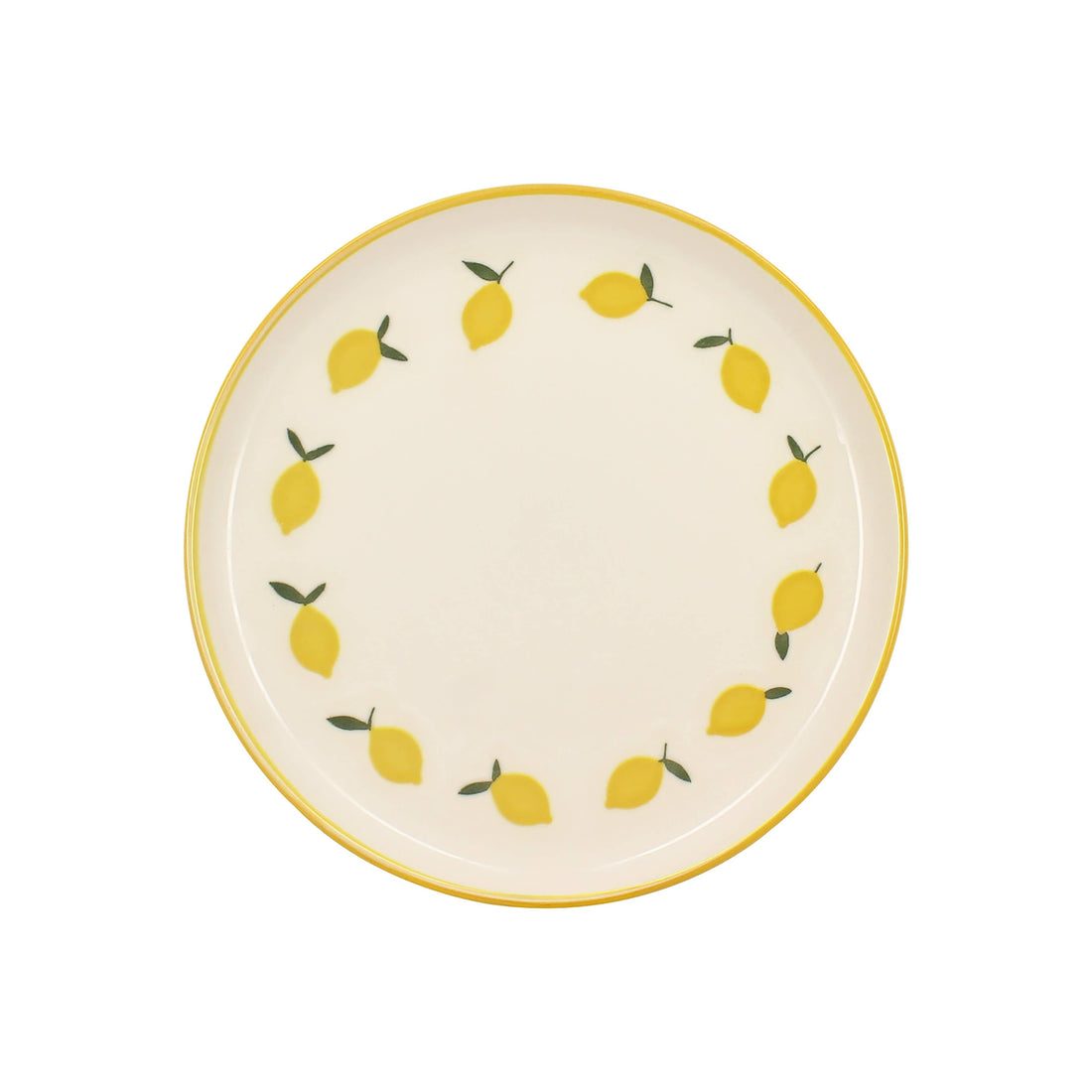L’art de recevoir avec élégance : les assiettes à dessert en grès CITRON et les pichets carafes à rayures