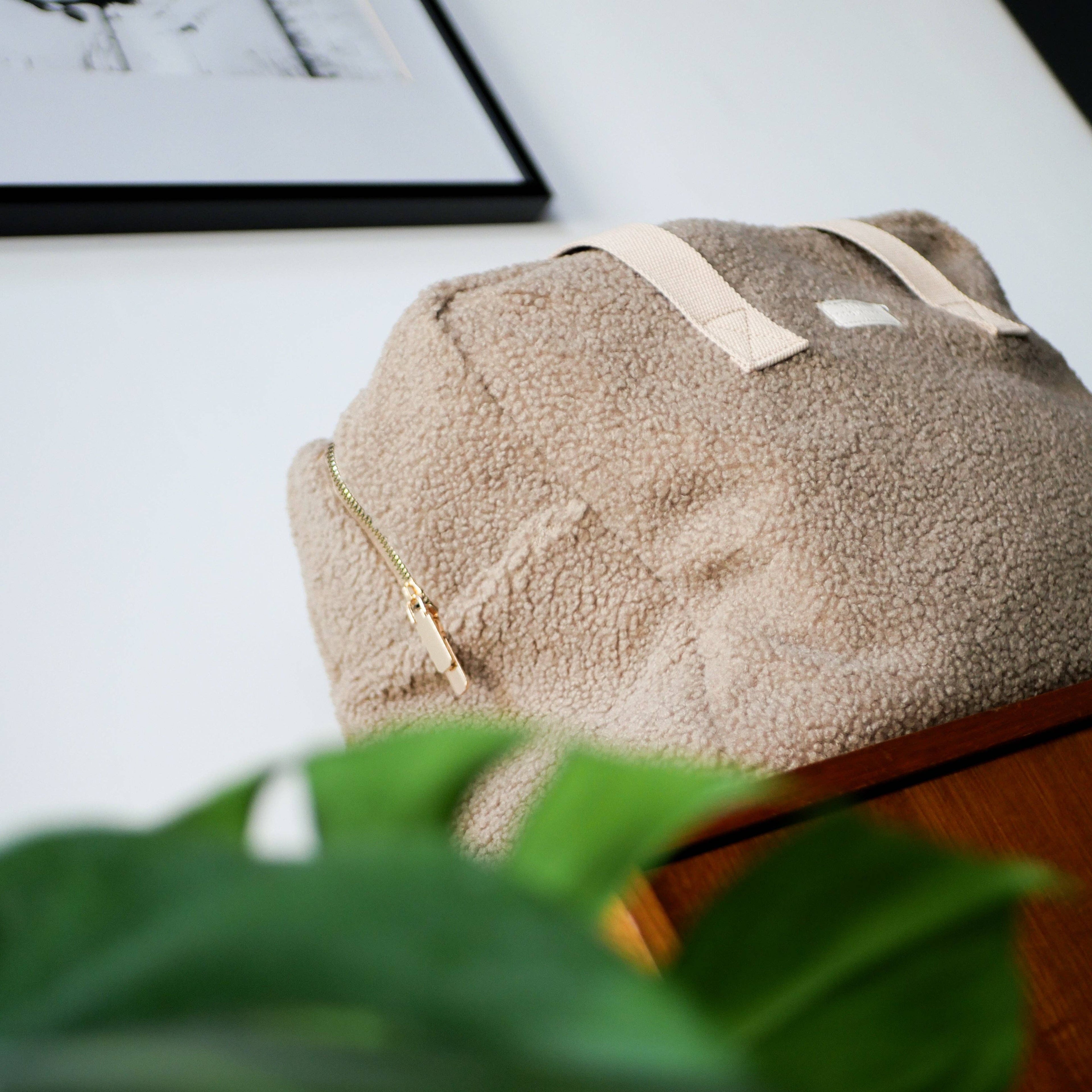 Sac week-end sherpa taupe