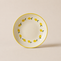 Assiette creuse 20,5cm en grès CITRON