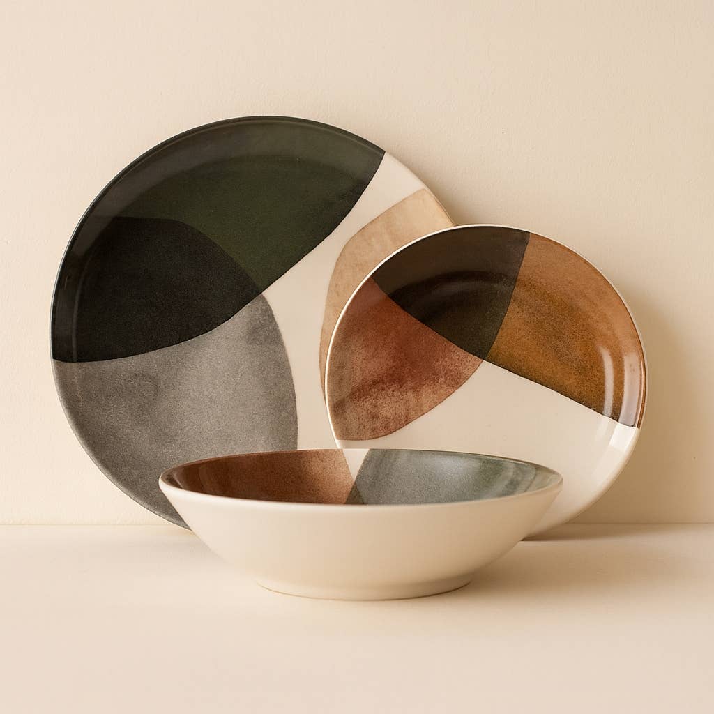 Assiette plate 26cm en grès GAIA
