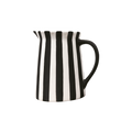 Carafe, pichet à rayures noir et blanc (petit modèle)