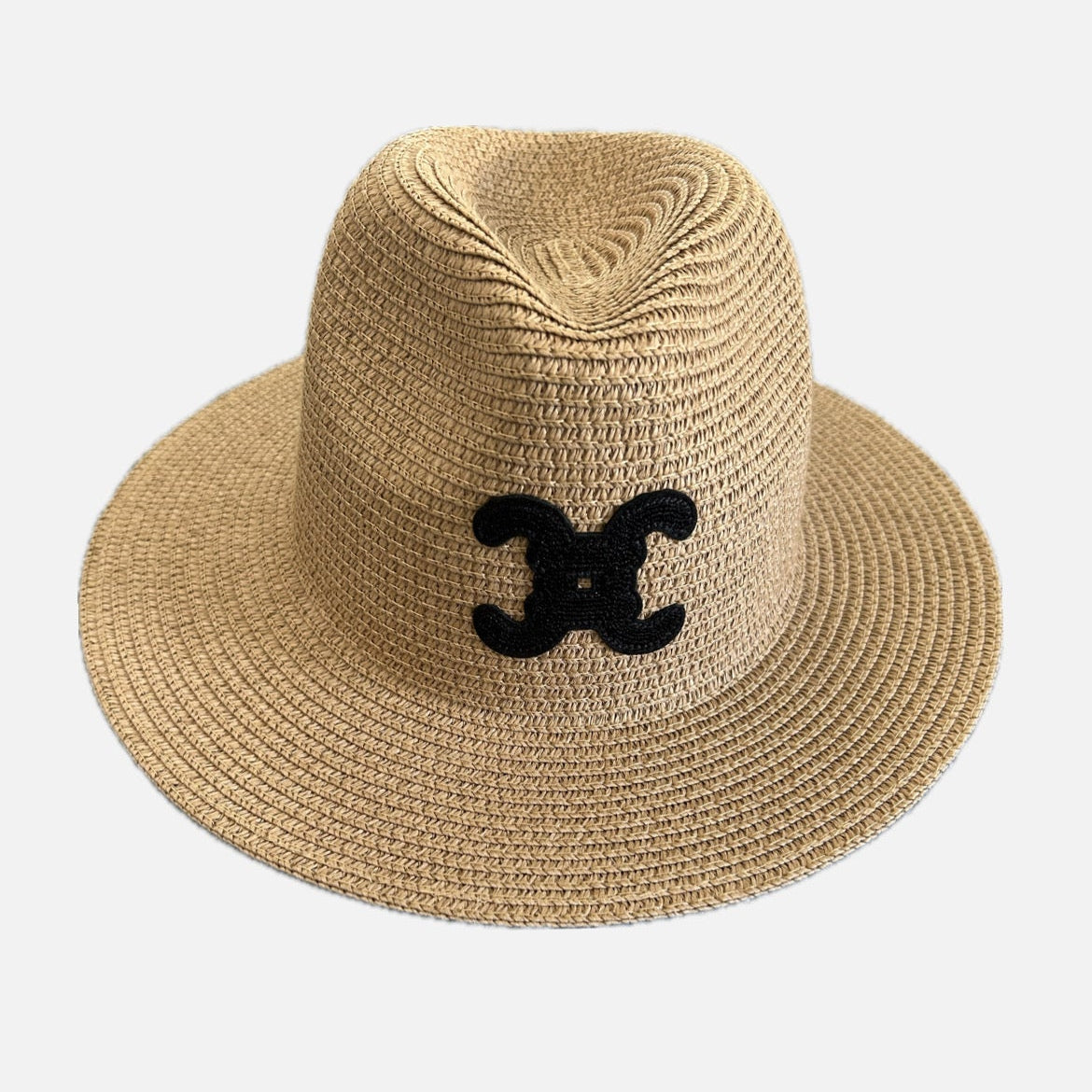Chapeau de paille beige
