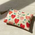 Pochette trousse de toilette cœurs imprimés Amour