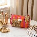 Trousse maquillage en coton matelassé - Evelyne