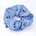Chouchou rayé motif cerises