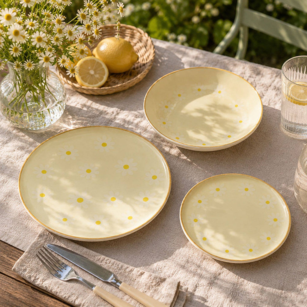 Assiette à dessert 19cm en grès MARGUERITE